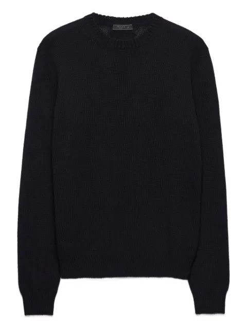 Prada triangle-logo cashmere sweater