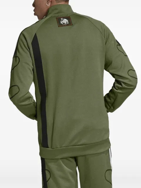 adidas logo-detail zip sweatshirt