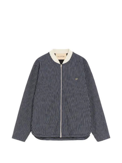 Valentino Garavani viscose sweatshirt with striped VLogo