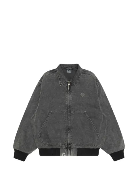 AAPE BY *A BATHING APE® Aapenow logo-embroidered zip-up jacket