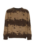 Gramicci splatter-print crew-neck sweater