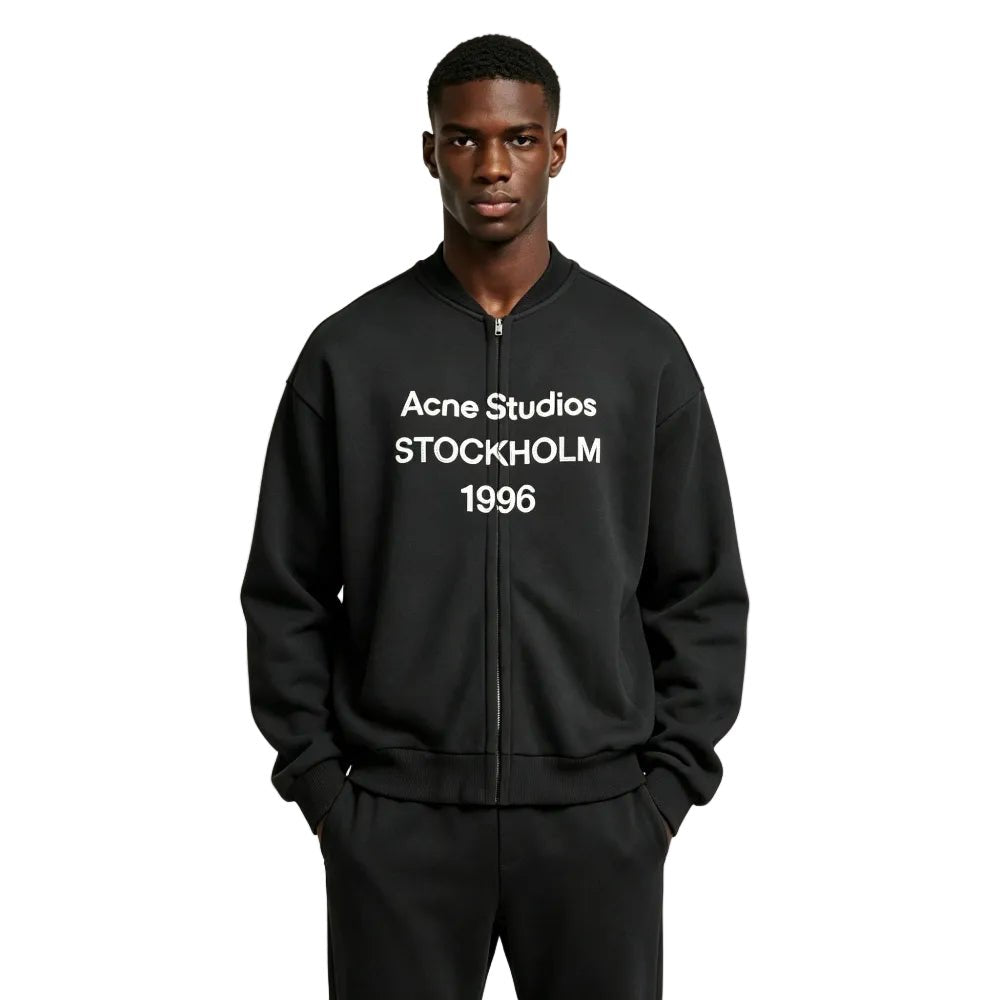 Acne Studios Zip Up 1996 Sweatshirt Black