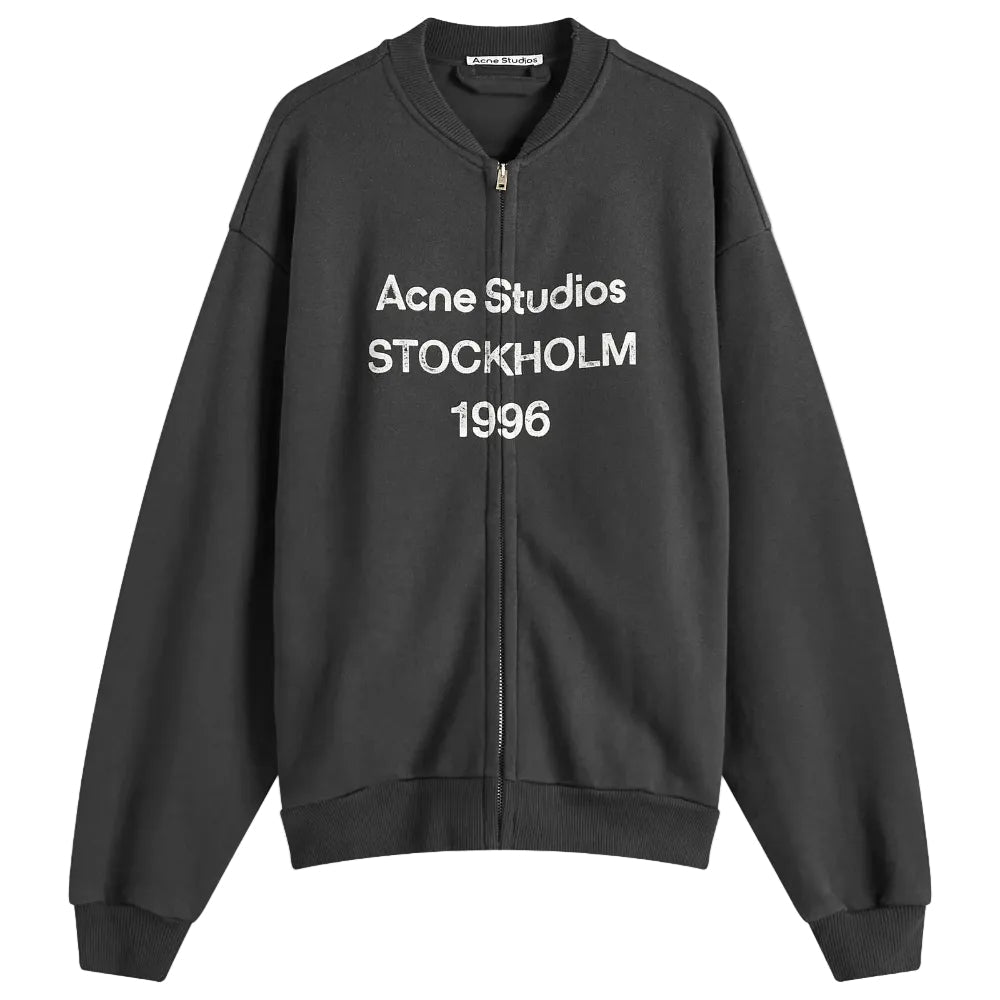Acne Studios Zip Up 1996 Sweatshirt Black